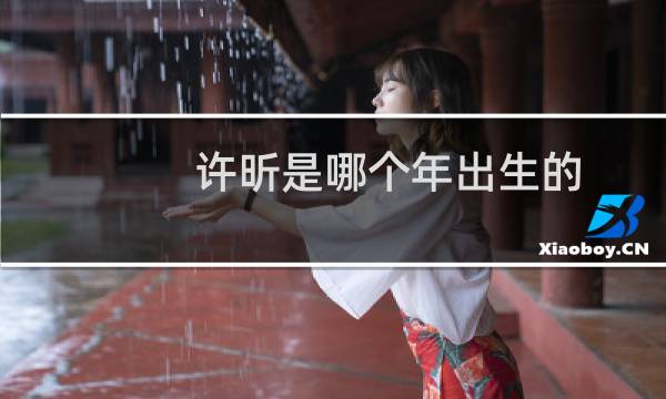 许昕是哪个年出生的
