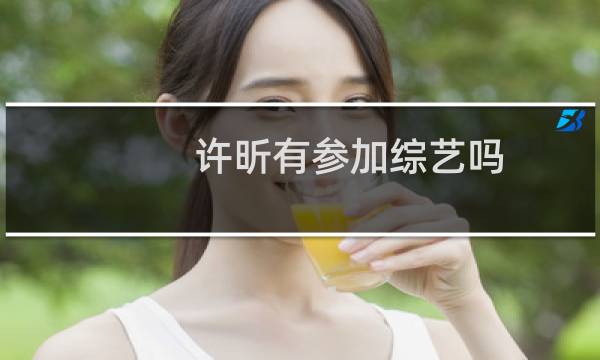 许昕有参加综艺吗
