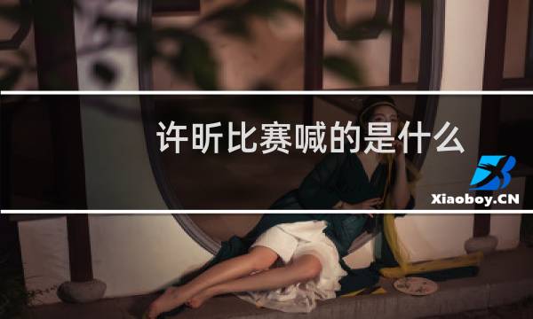 许昕比赛喊的是什么