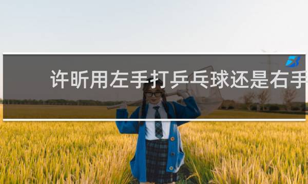 许昕用左手打乒乓球还是右手