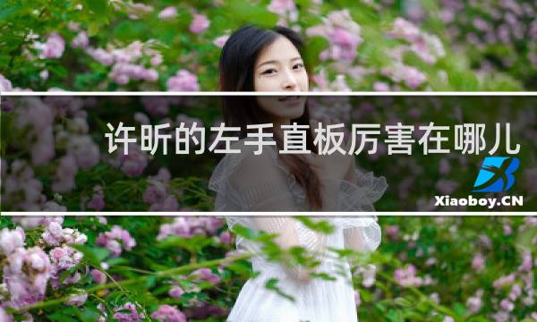 许昕的左手直板厉害在哪儿
