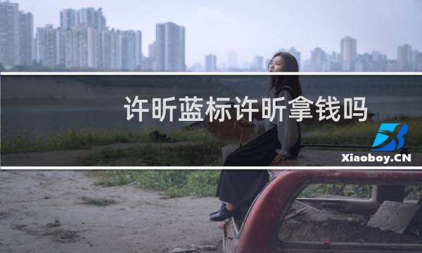 许昕蓝标许昕拿钱吗