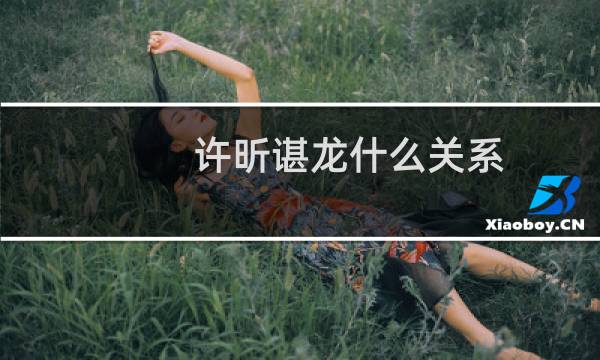 许昕谌龙什么关系