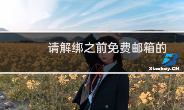 请解绑之前免费邮箱的绑定