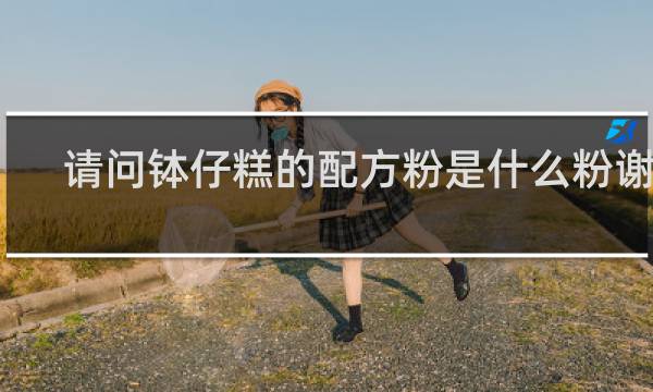 请问钵仔糕的配方粉是什么粉谢谢