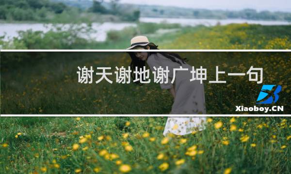 谢天谢地谢广坤上一句（谢天谢地谢亚龙）