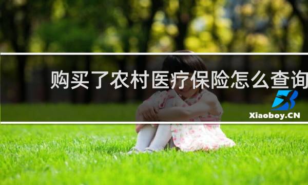 购买了农村医疗保险怎么查询图片