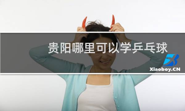 贵阳哪里可以学乒乓球