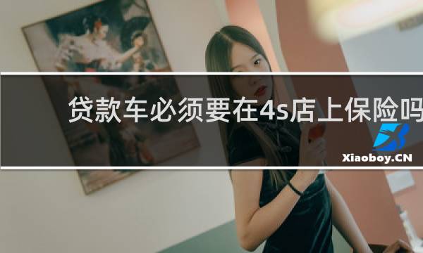 贷款车必须要在4s店上保险吗图片