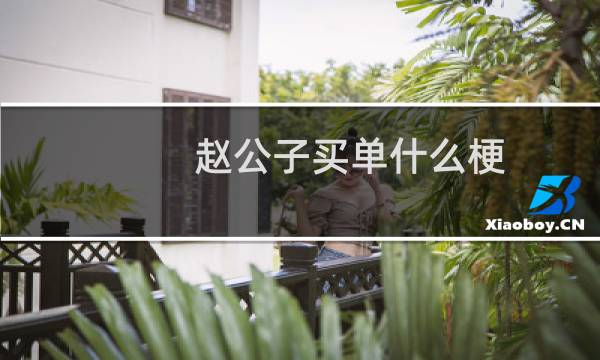 赵公子买单什么梗？赵公子买单是什么意思什么梗