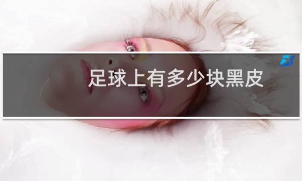 足球上有多少块黑皮
