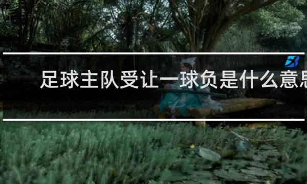 足球主队受让一球负是什么意思