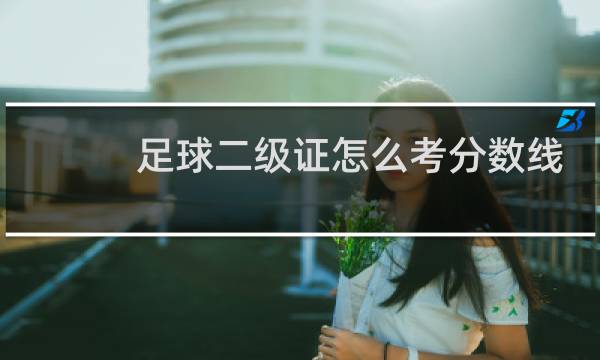 足球二级证怎么考分数线