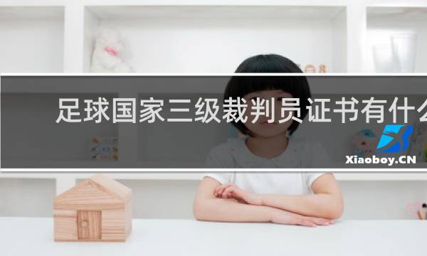 足球国家三级裁判员证书有什么用