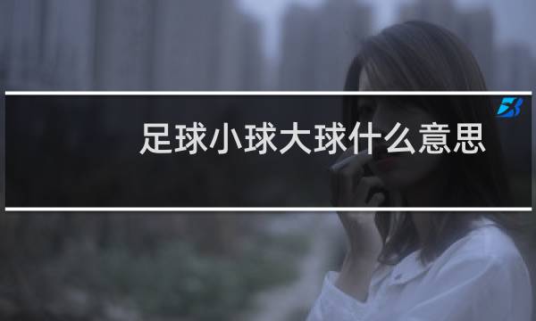 足球小球大球什么意思