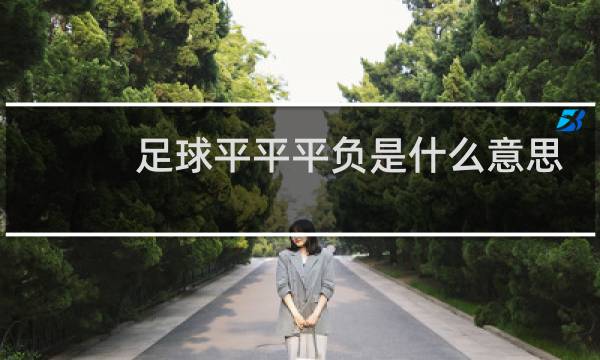 足球平平平负是什么意思