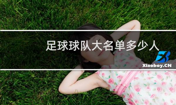 足球球队大名单多少人