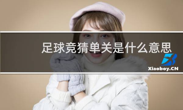 足球竞猜单关是什么意思