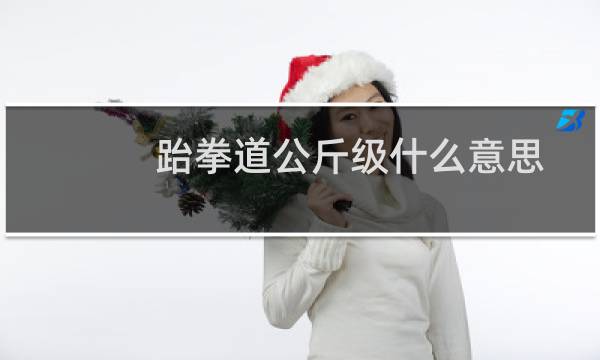 跆拳道公斤级什么意思