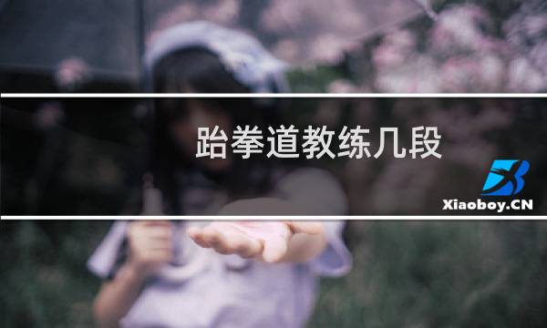 跆拳道教练几段