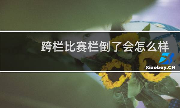 跨栏比赛栏倒了会怎么样