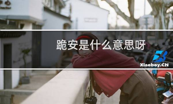 跪安是什么意思呀(跪安是什么意思)