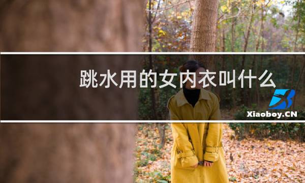 跳水用的女内衣叫什么