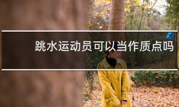 跳水运动员可以当作质点吗