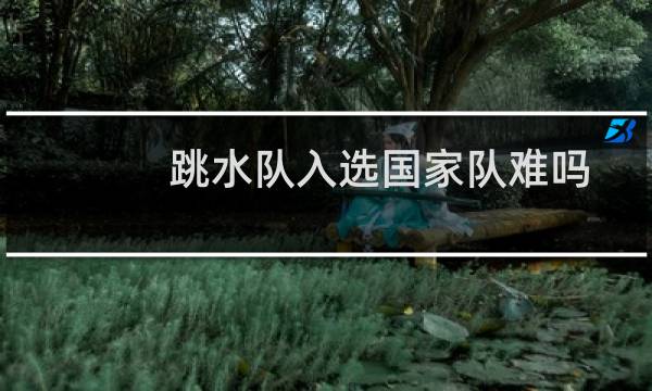 跳水队入选国家队难吗