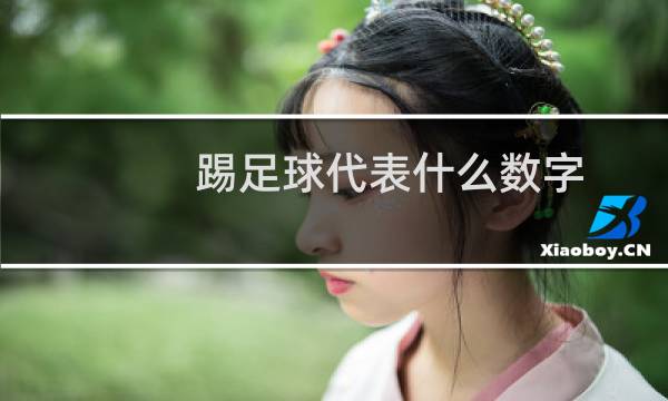 踢足球代表什么数字