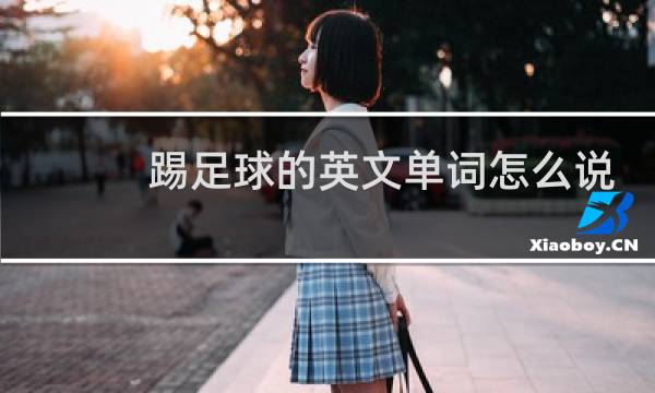 踢足球的英文单词怎么说