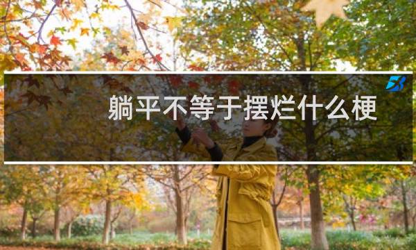 躺平不等于摆烂什么梗