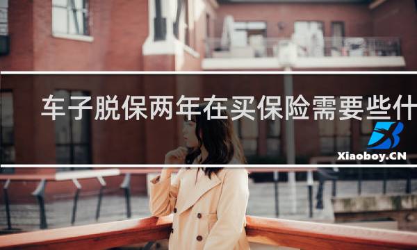 车子脱保两年在买保险需要些什么
