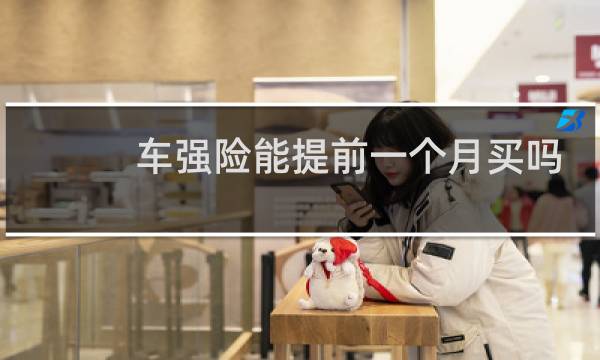 车强险能提前一个月买吗图片