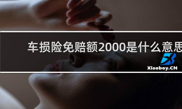 车损险免赔额2000是什么意思