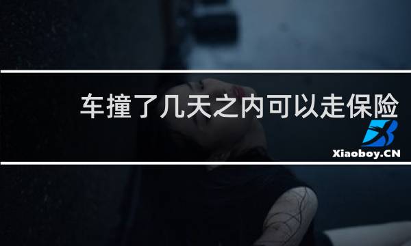 车撞了几天之内可以走保险