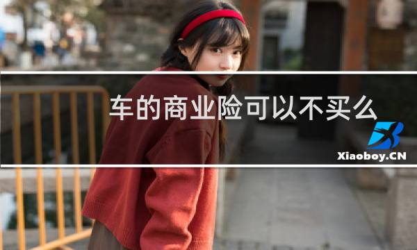 车的商业险可以不买么图片