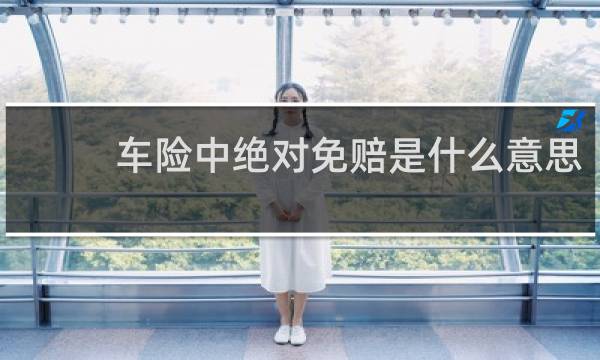 车险中绝对免赔是什么意思