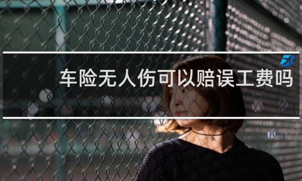 车险无人伤可以赔误工费吗