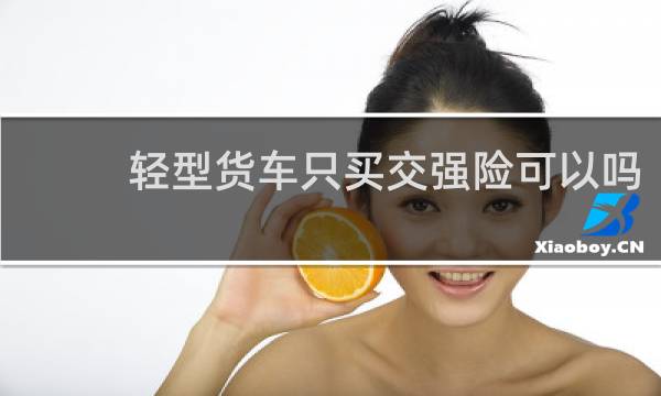 轻型货车只买交强险可以吗