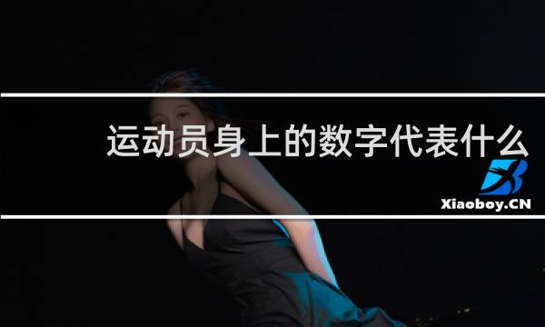 运动员身上的数字代表什么