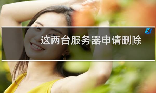 这两台服务器申请删除一些