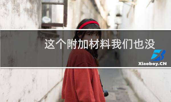 这个附加材料我们也没有-备案平台