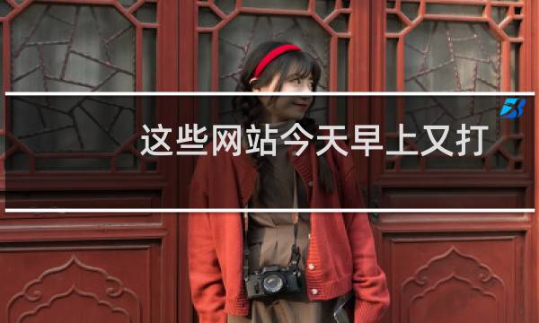 这些网站今天早上又打不开了