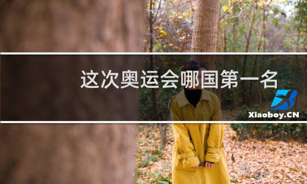 这次奥运会哪国第一名
