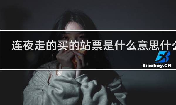 连夜走的买的站票是什么意思什么梗