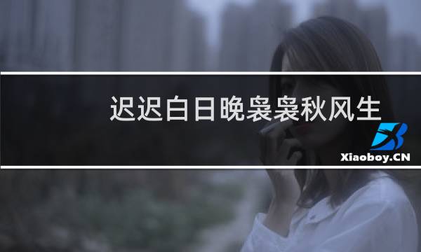 迟迟白日晚袅袅秋风生什么意思（迟迟的意思是什么）图片