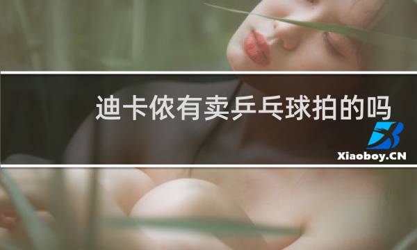 迪卡侬有卖乒乓球拍的吗