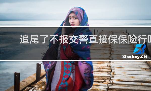 追尾了不报交警直接保保险行吗