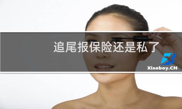 追尾报保险还是私了图片